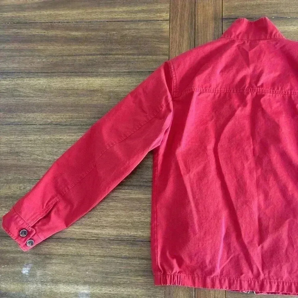 Brooks Brothers Red Fleece Full Zip Up Lightweight Jacket Men’s SZ M Red - Picture 12 of 15